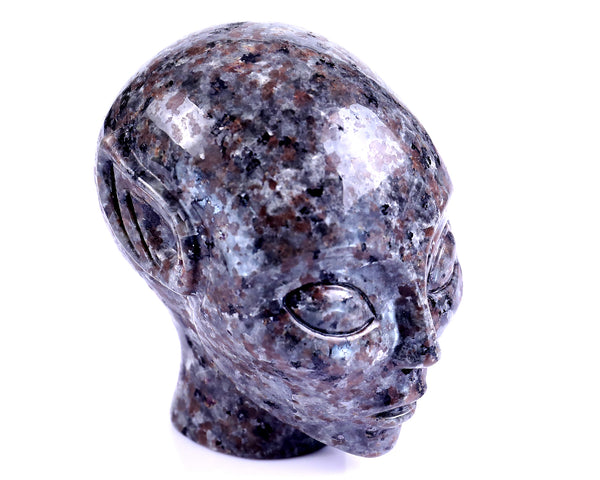 Natural Yooperlite Hand Carved Crystal Elf Alien Sculpture